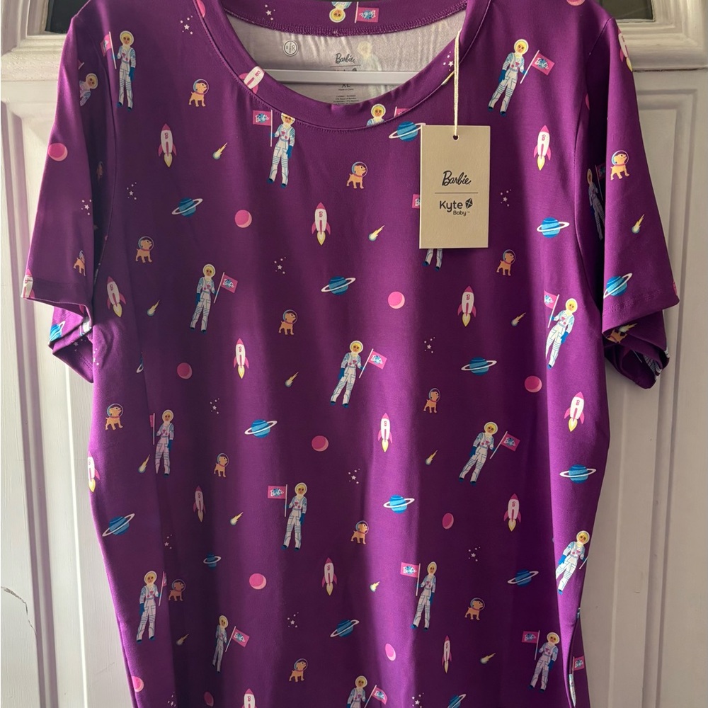 Kyte Baby BARBIE  Cosmic Purple Short Sleeve Tee